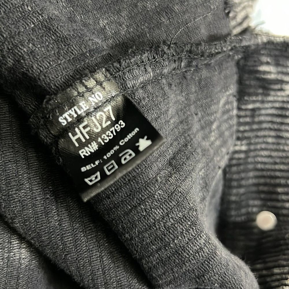 POL BLACK‎ CORDUROY JACKET WITH SWEATER SLEEVE SIZE M - Picture 5 of 7